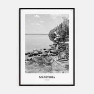 Manitoba Portrait B&W Poster