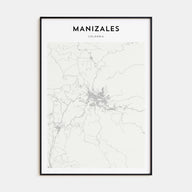 Manizales Map Portrait Poster
