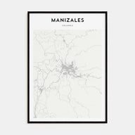 Manizales Map Portrait Poster