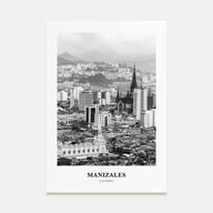 Manizales Portrait B&W Poster