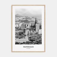 Manizales Portrait B&W Poster