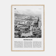 Manizales Travel B&W Poster