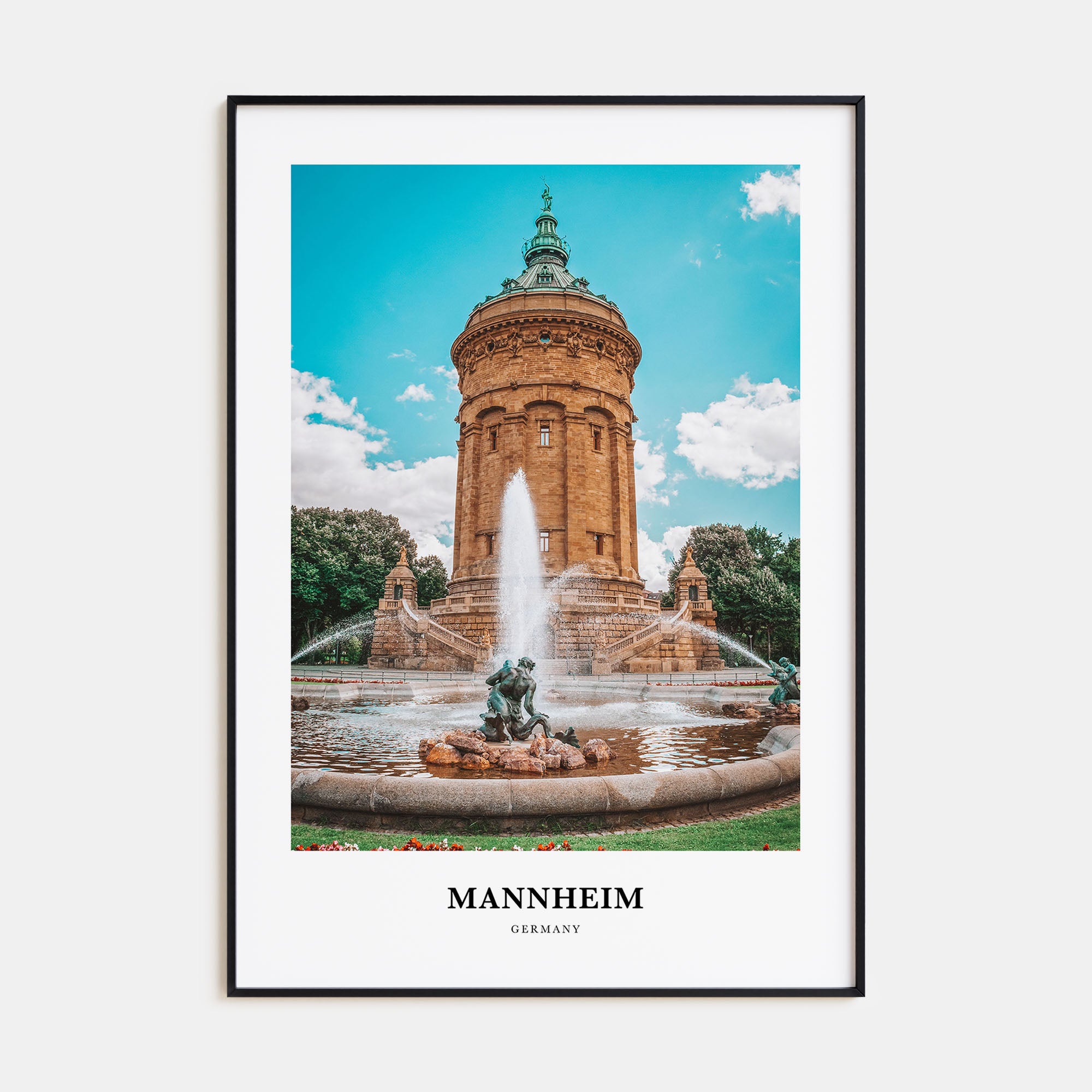 Mannheim Portrait Color Poster