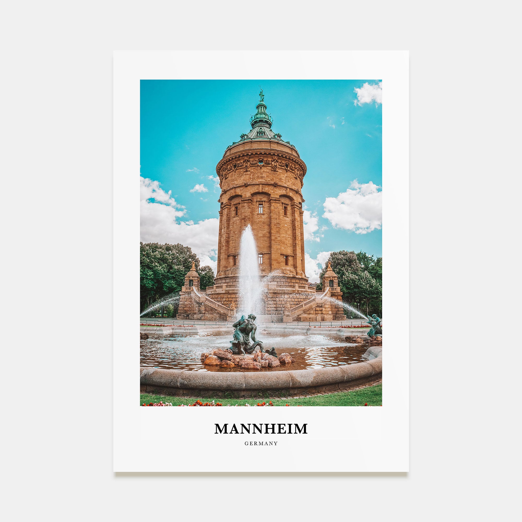 Mannheim Portrait Color Poster