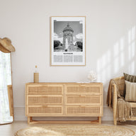 Mannheim Travel B&W Poster