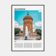 Mannheim Travel Color Poster