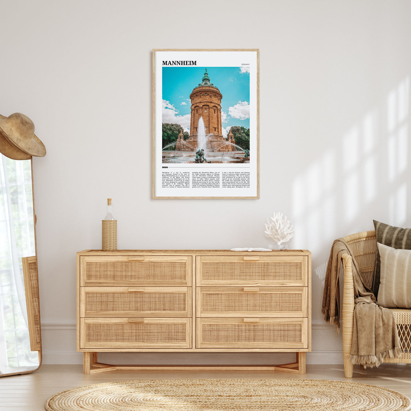 Mannheim Travel Color Poster