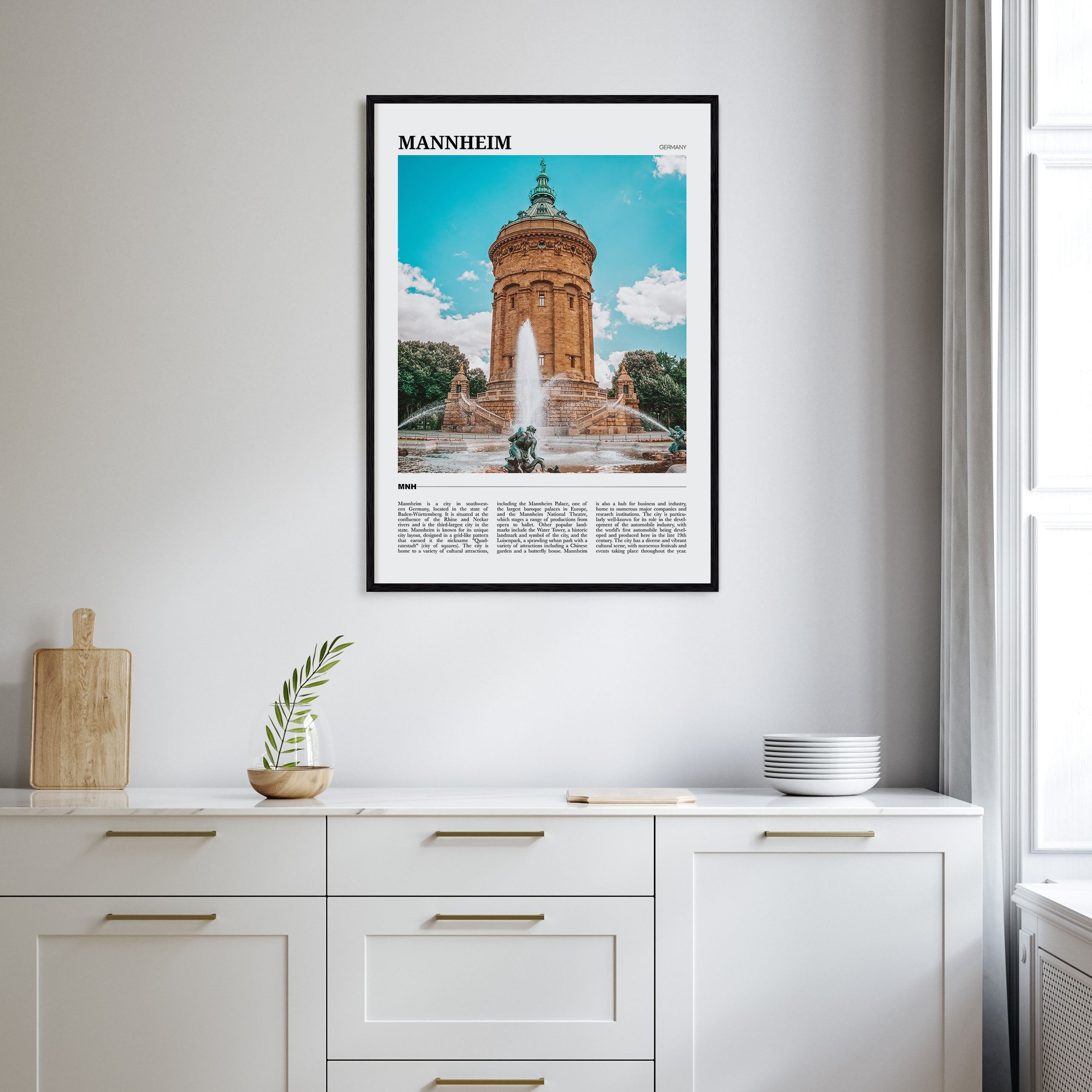 Mannheim Travel Color Poster