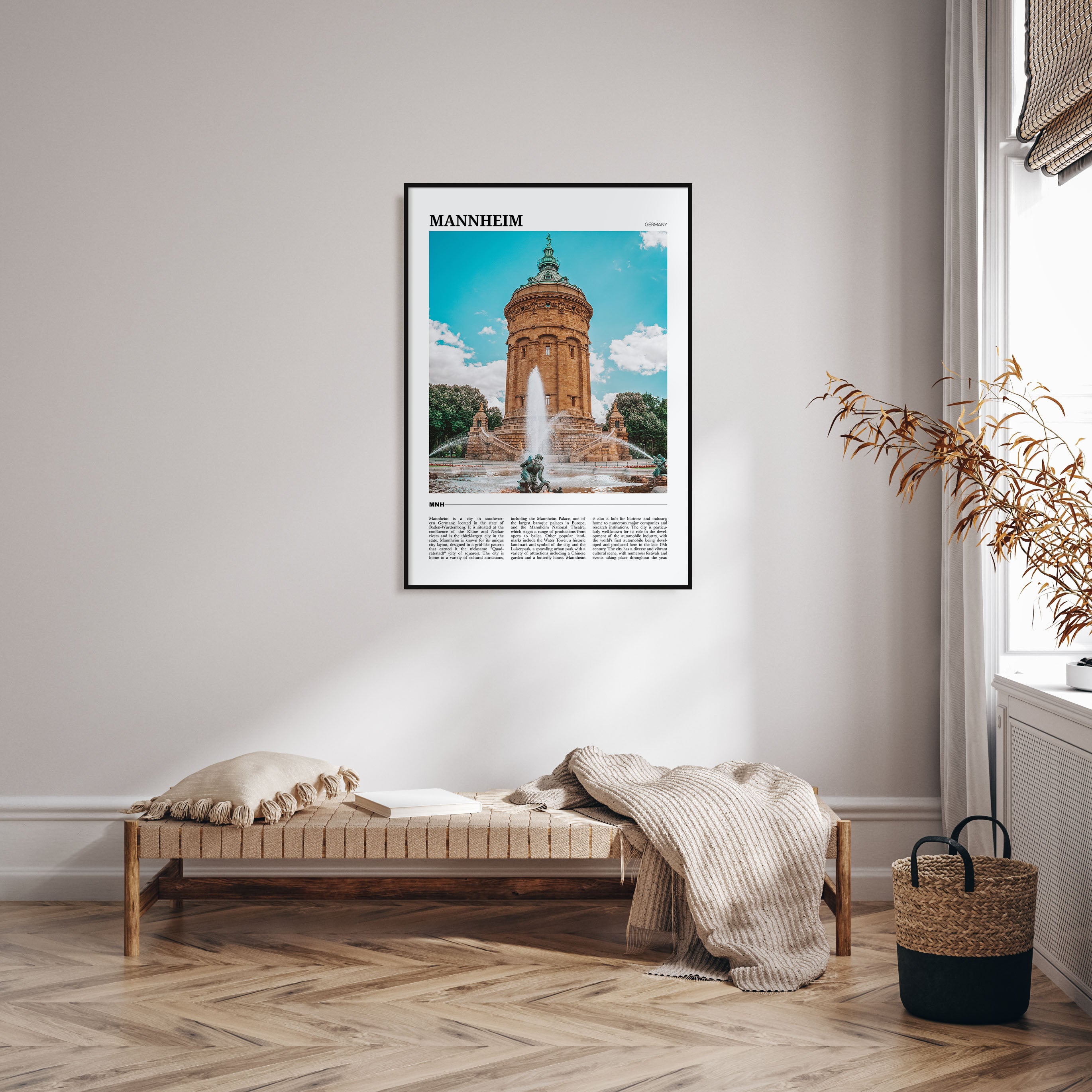 Mannheim Travel Color Poster