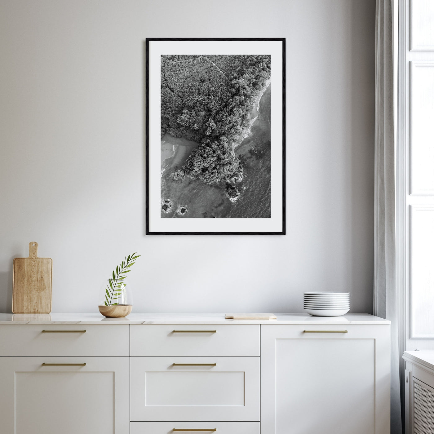 Manuel Antonio National Park Photo B&W Poster