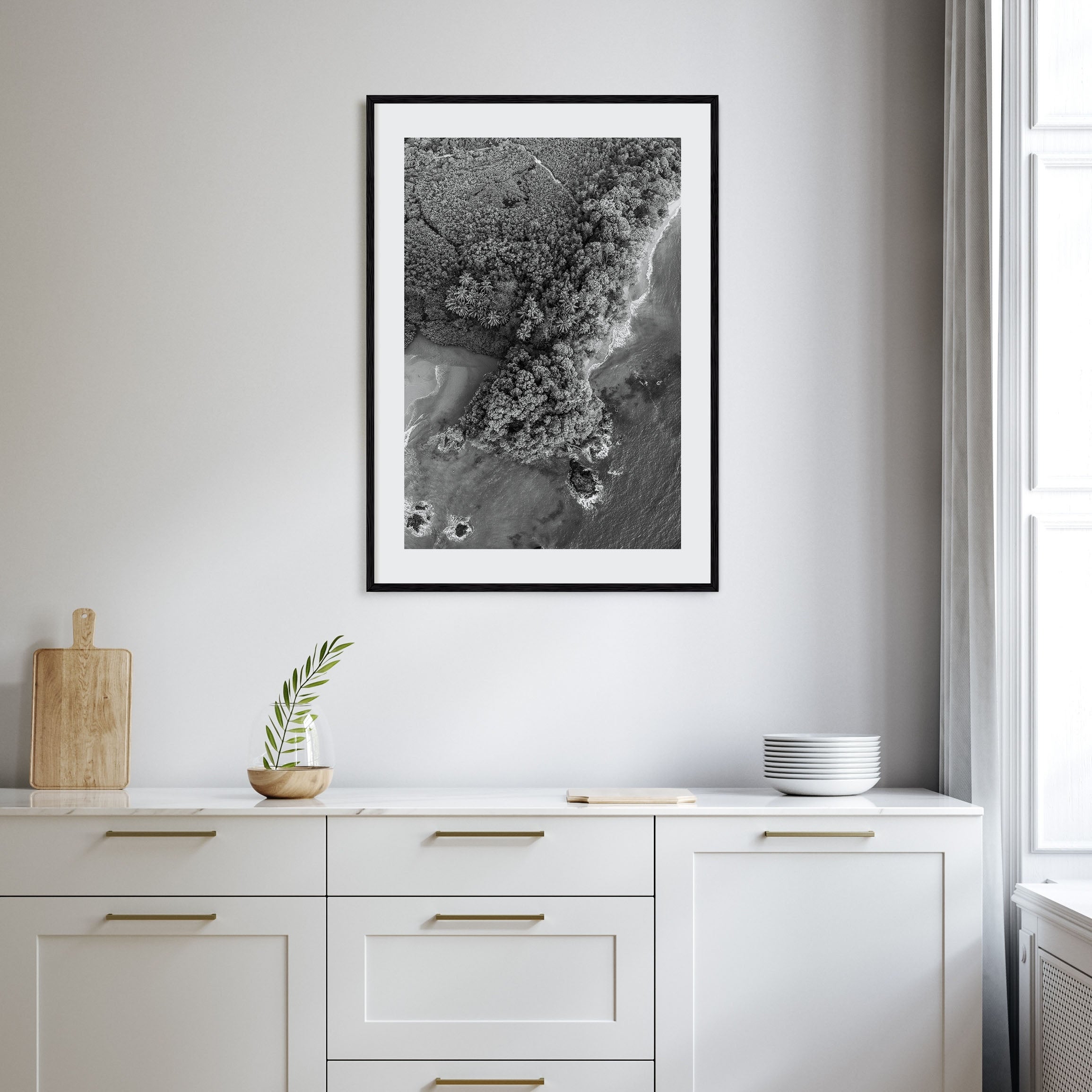 Manuel Antonio National Park Photo B&W Poster