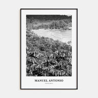 Manuel Antonio National Park Portrait B&W Poster