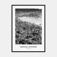 Manuel Antonio National Park Portrait B&W Poster
