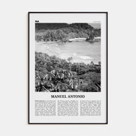Manuel Antonio National Park Travel B&W Poster