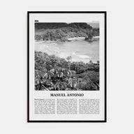 Manuel Antonio National Park Travel B&W Poster