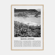 Manuel Antonio National Park Travel B&W Poster