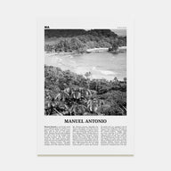 Manuel Antonio National Park Travel B&W Poster