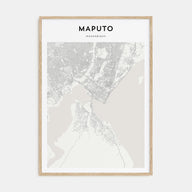 Maputo Map Portrait Poster