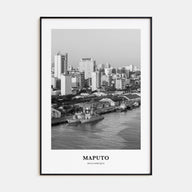Maputo Portrait B&W Poster