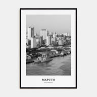 Maputo Portrait B&W Poster