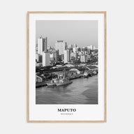 Maputo Portrait B&W Poster