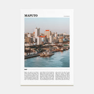 Maputo Travel Color Poster