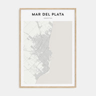 Mar del Plata Map Portrait Poster