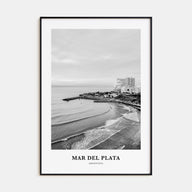 Mar del Plata Portrait B&W Poster