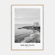 Mar del Plata Portrait B&W Poster