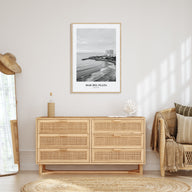 Mar del Plata Portrait B&W Poster