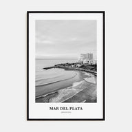 Mar del Plata Portrait B&W Poster