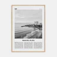 Mar del Plata Travel B&W Poster