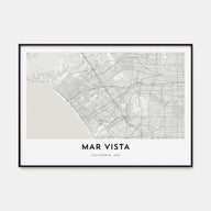 Mar Vista Map Landscape Poster