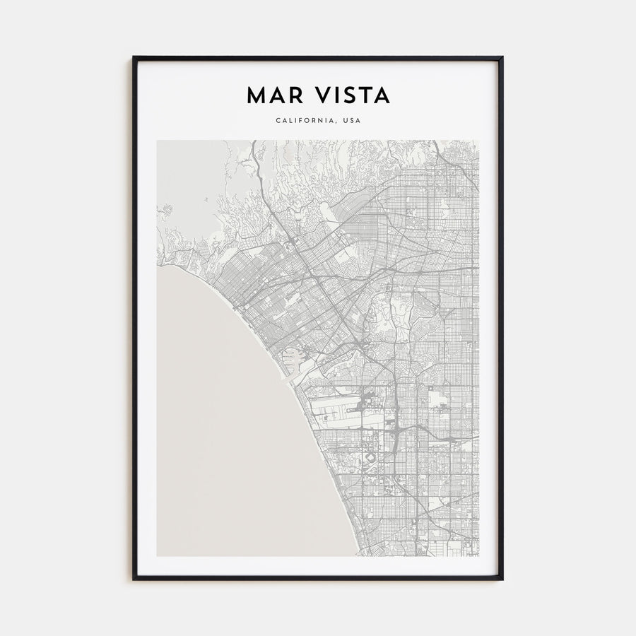 Mar Vista Map Portrait Poster