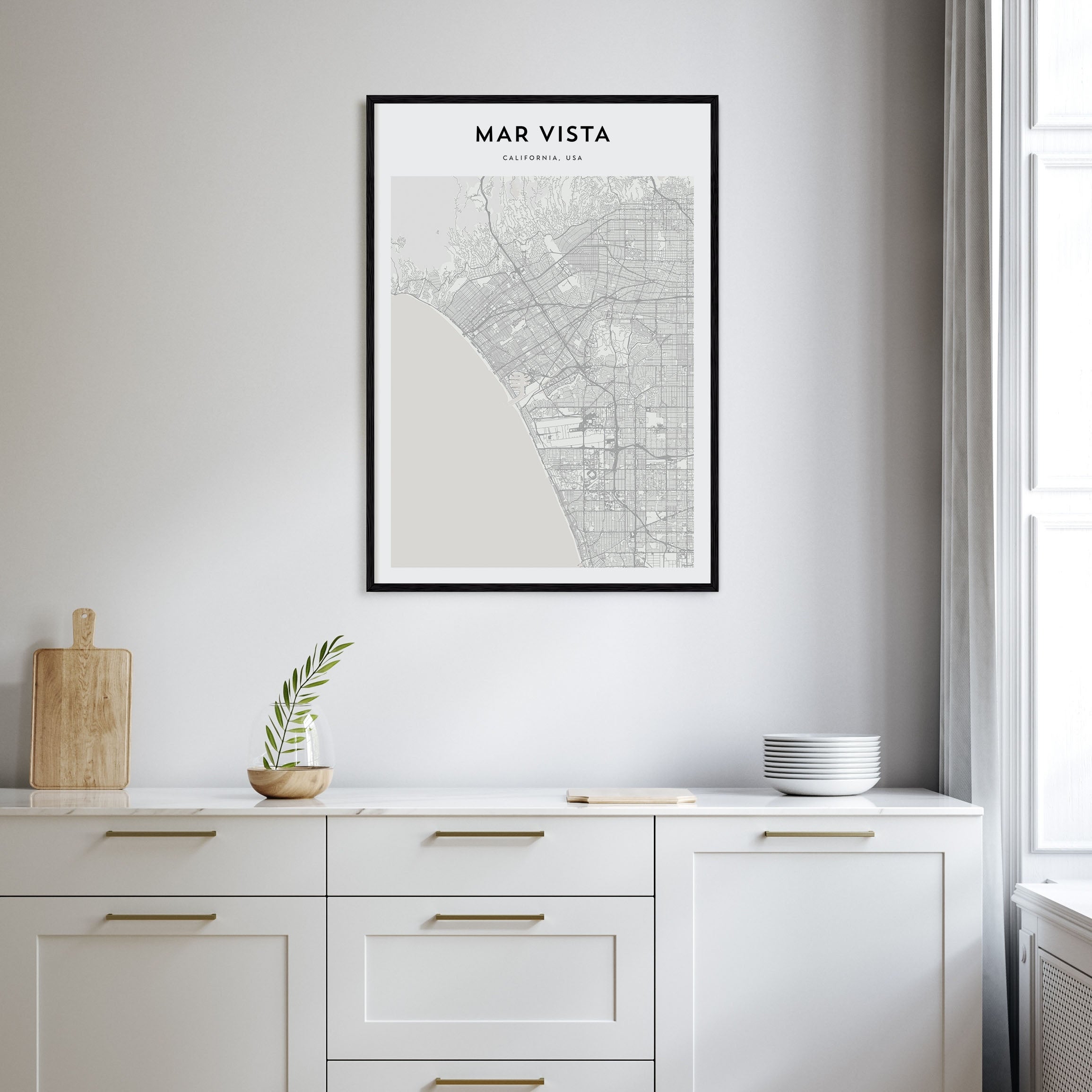 Mar Vista Map Portrait Poster
