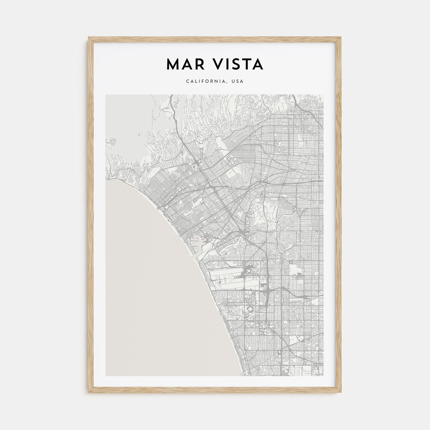 Mar Vista Map Portrait Poster