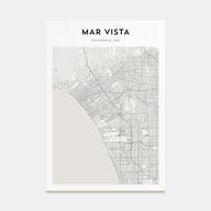 Mar Vista Map Portrait Poster