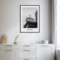 Mar Vista Portrait B&W Poster