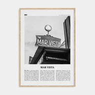 Mar Vista Travel B&W Poster