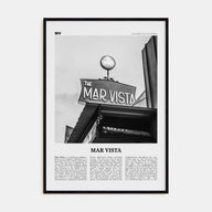 Mar Vista Travel B&W Poster