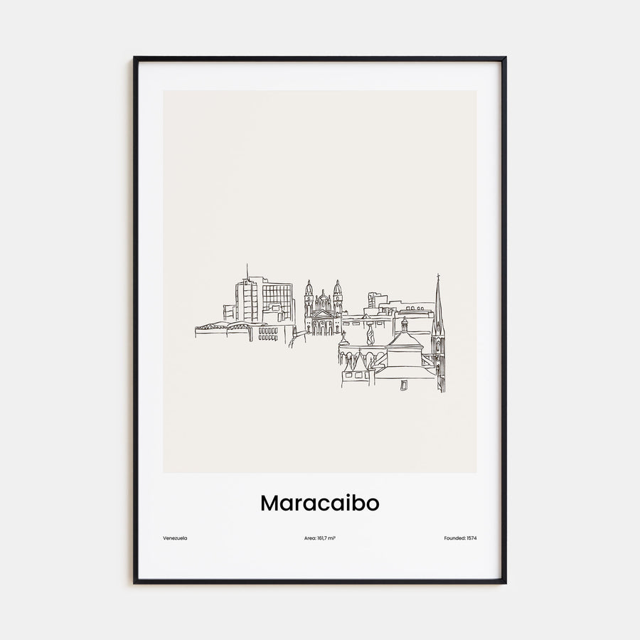 Maracaibo Drawn Poster