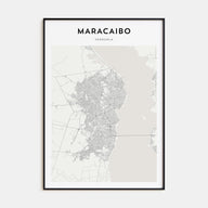 Maracaibo Map Portrait Poster