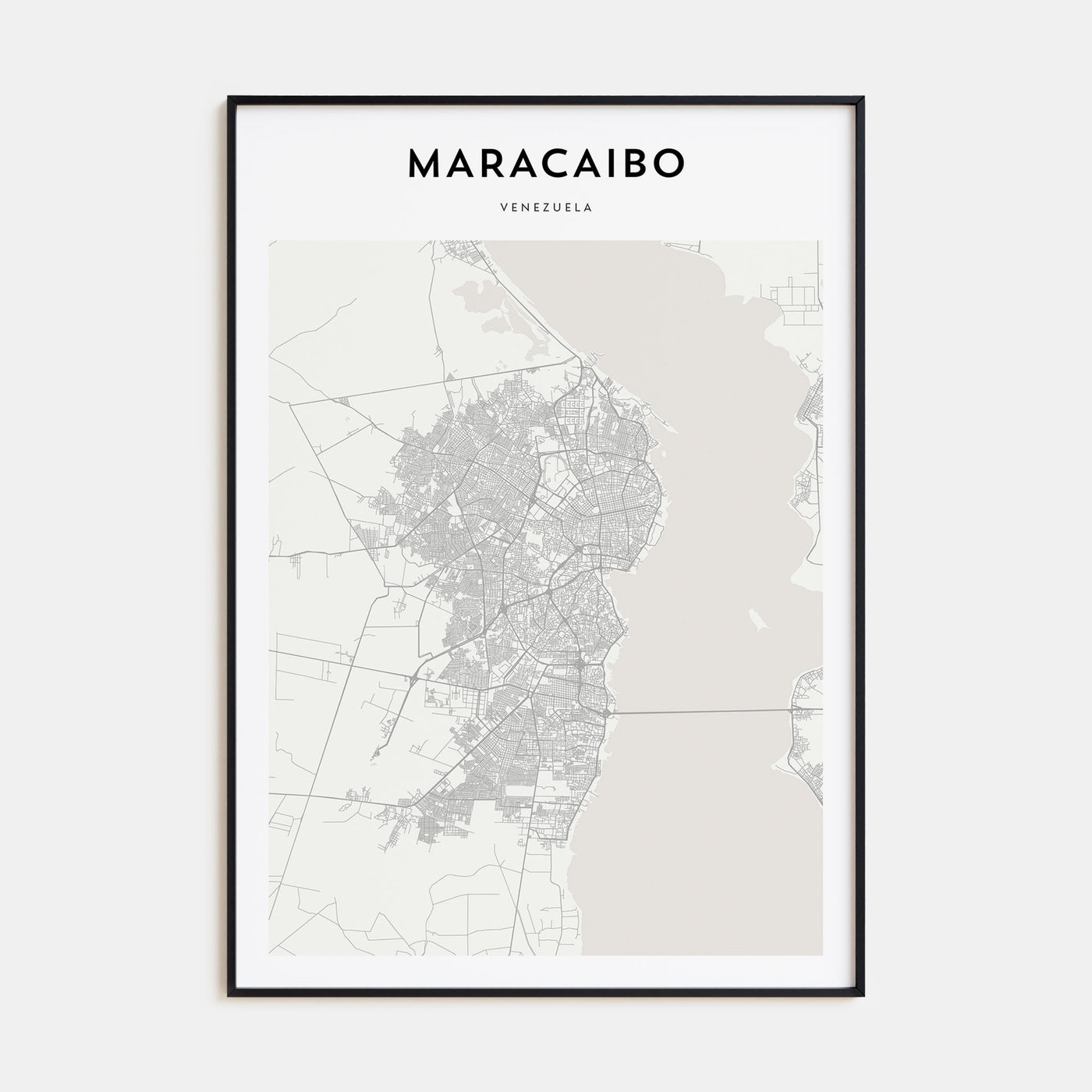 Maracaibo Map Portrait Poster