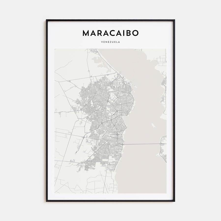 Maracaibo Map Portrait Poster