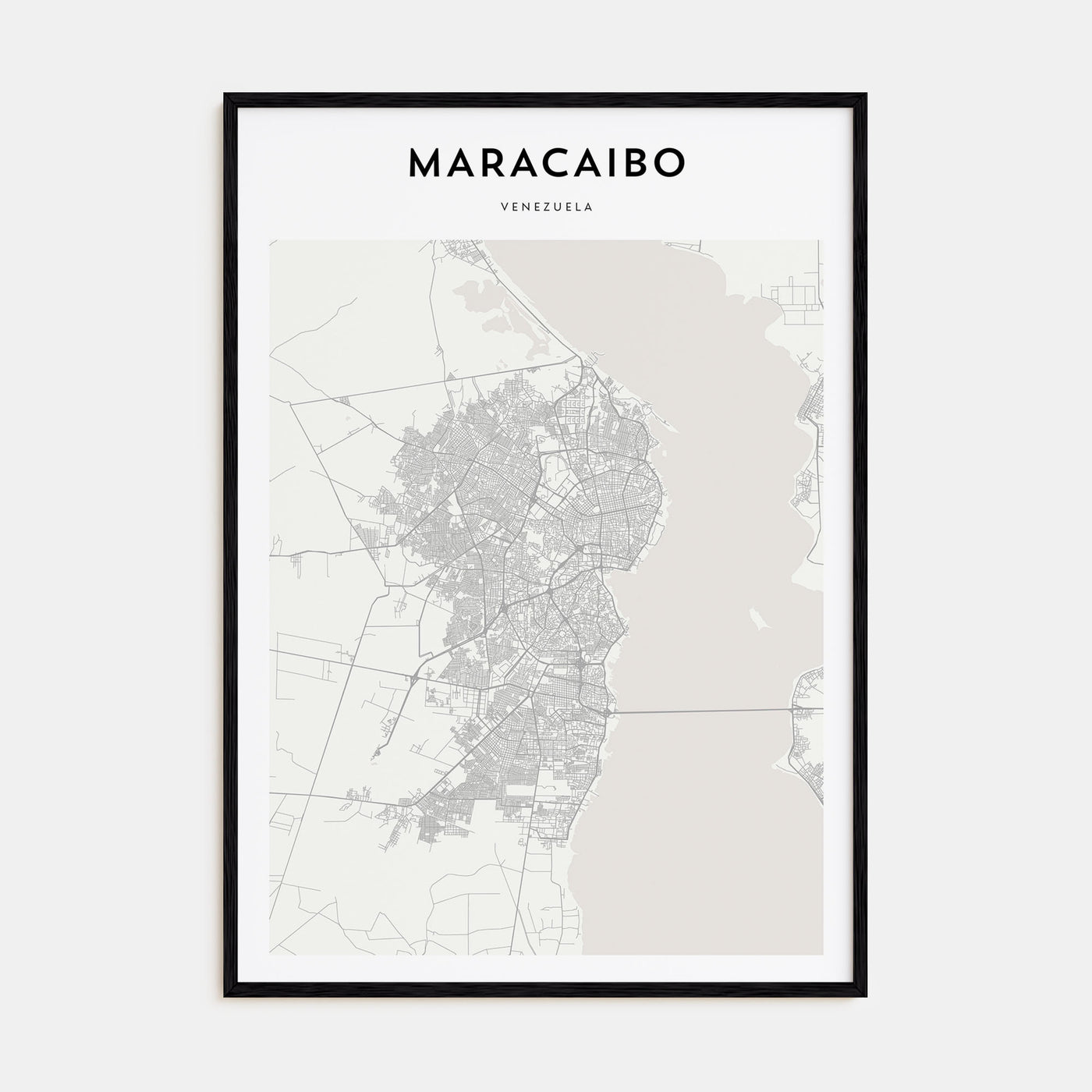 Maracaibo Map Portrait Poster