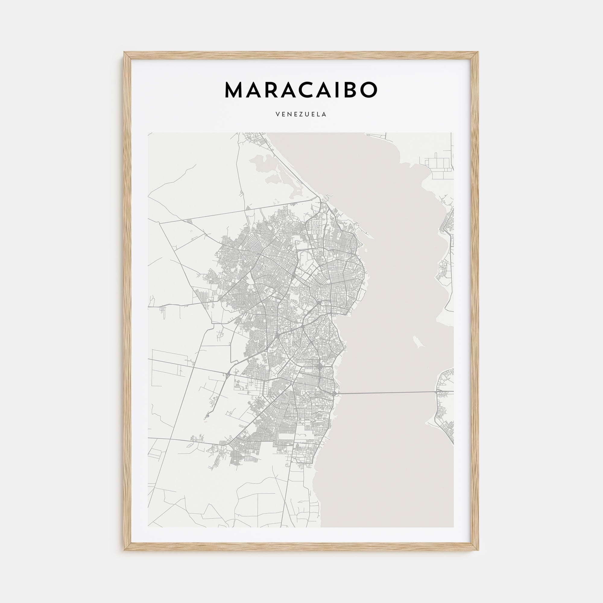 Maracaibo Map Portrait Poster