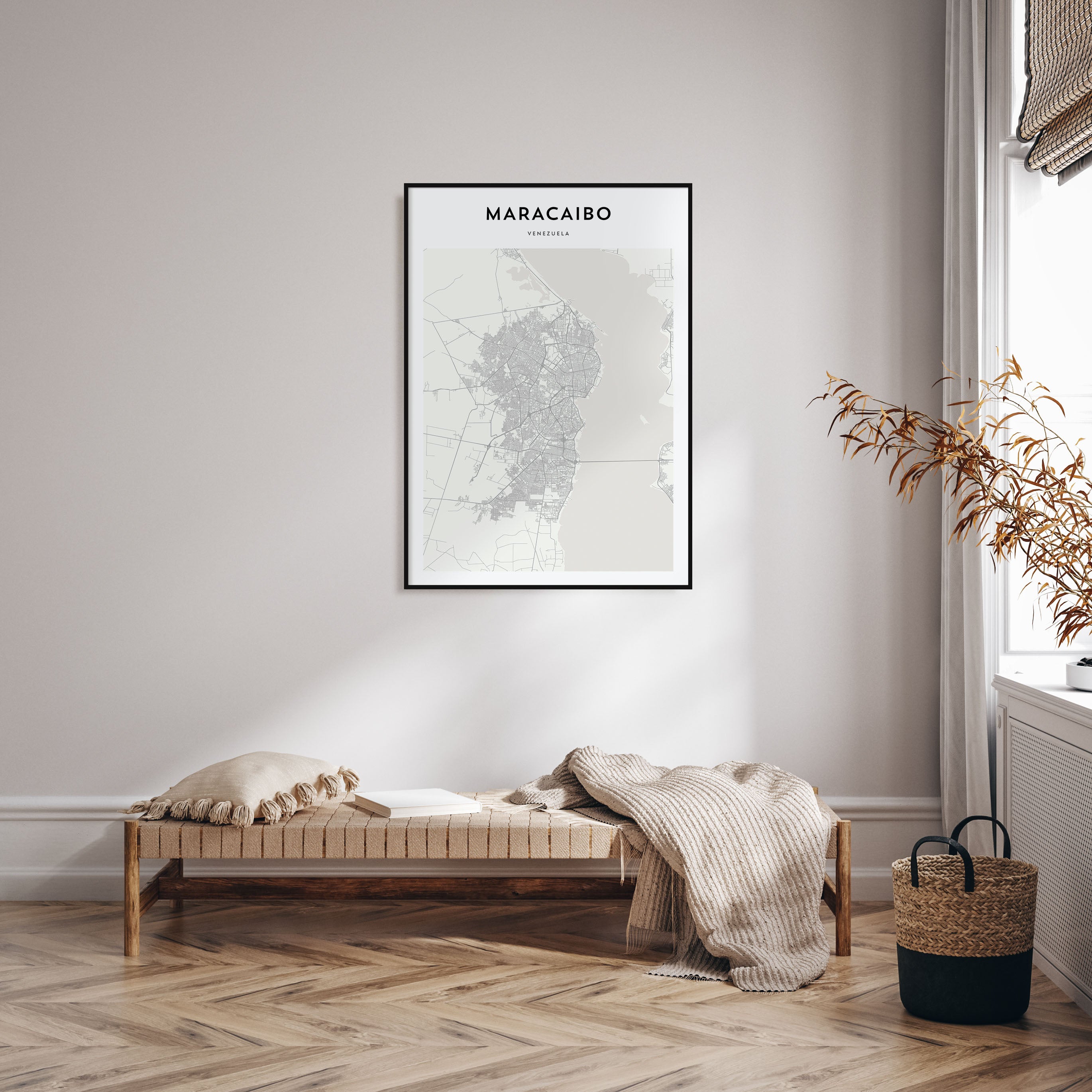 Maracaibo Map Portrait Poster