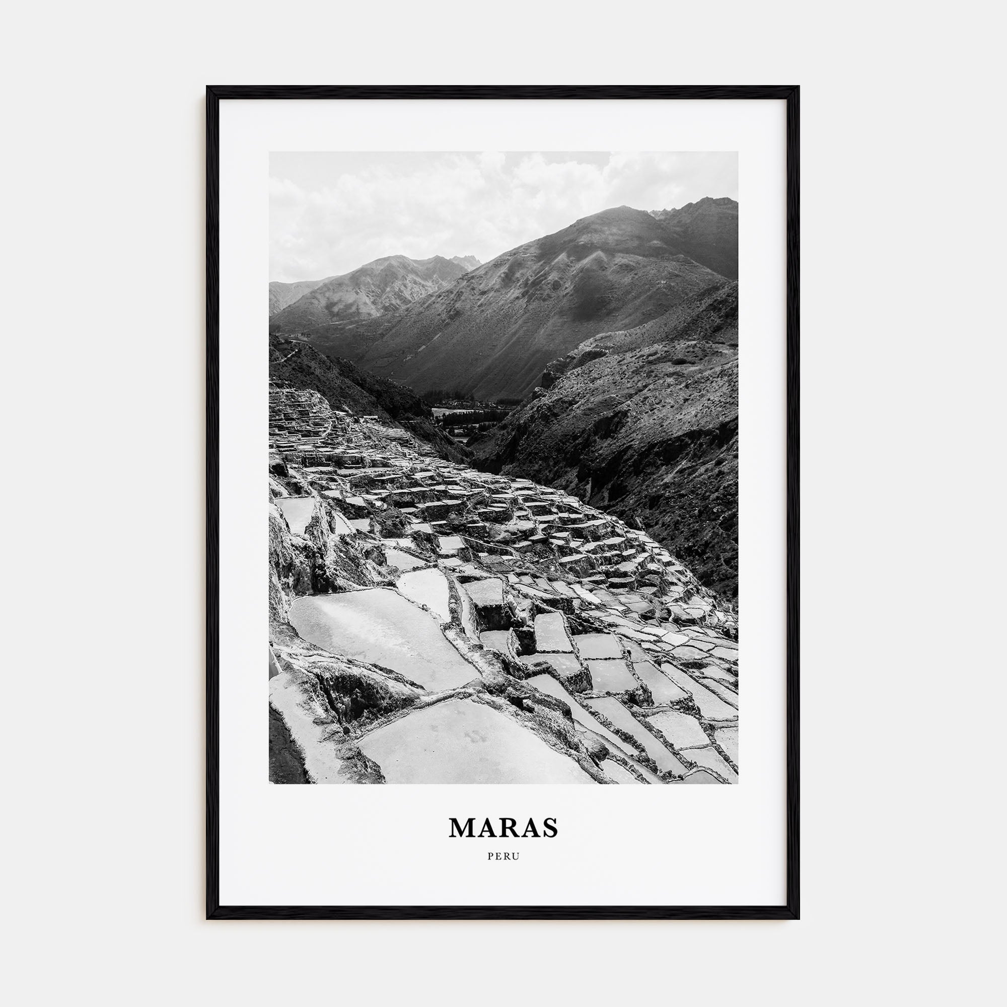 Maras Portrait B&W Poster