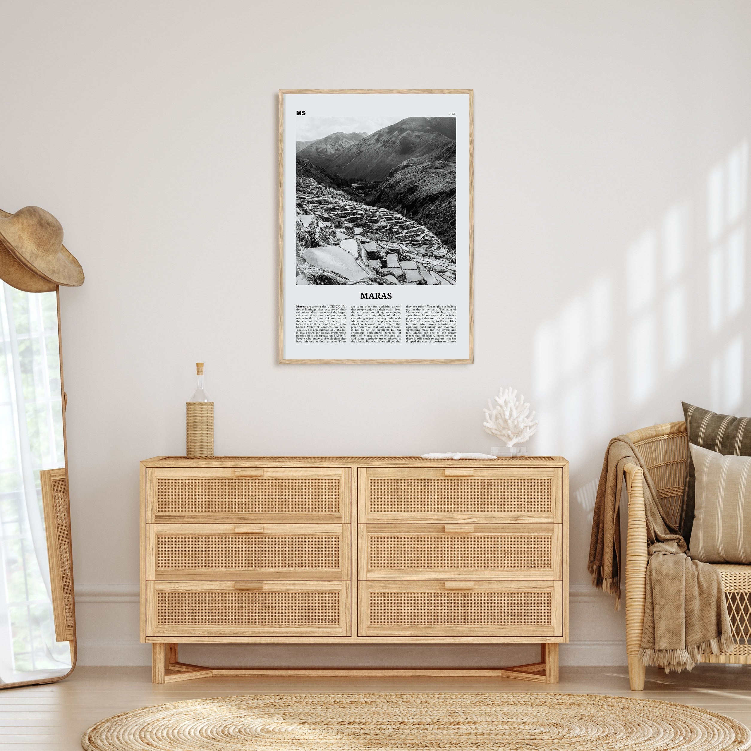 Maras Travel B&W Poster