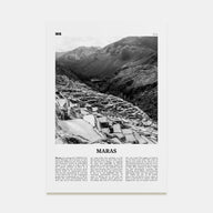Maras Travel B&W Poster